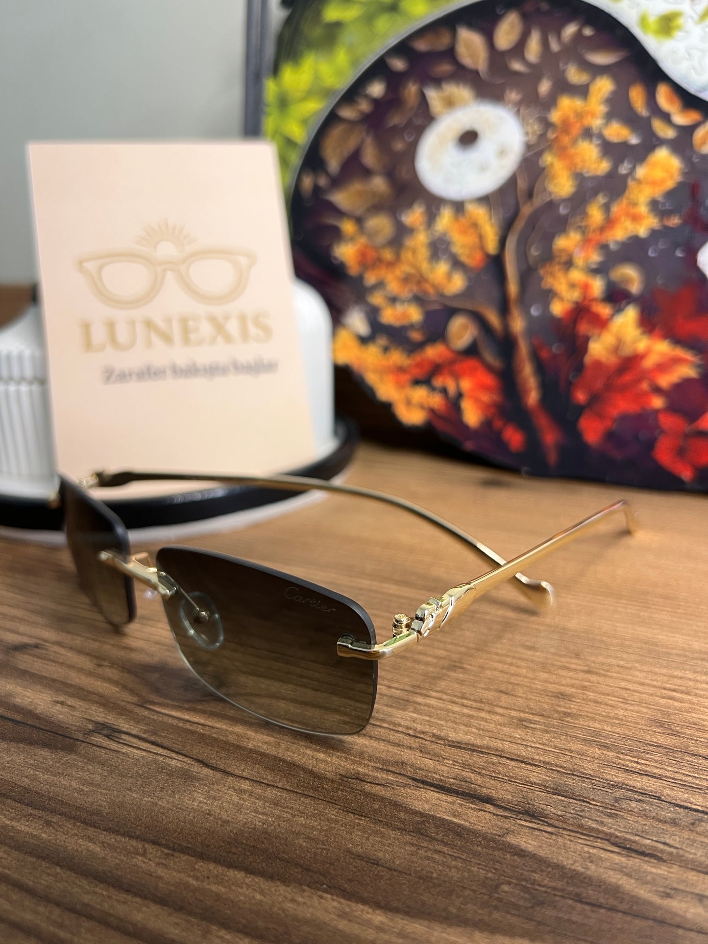CARTİER Güneş Gözlüğü (S2685 gold-siyah)