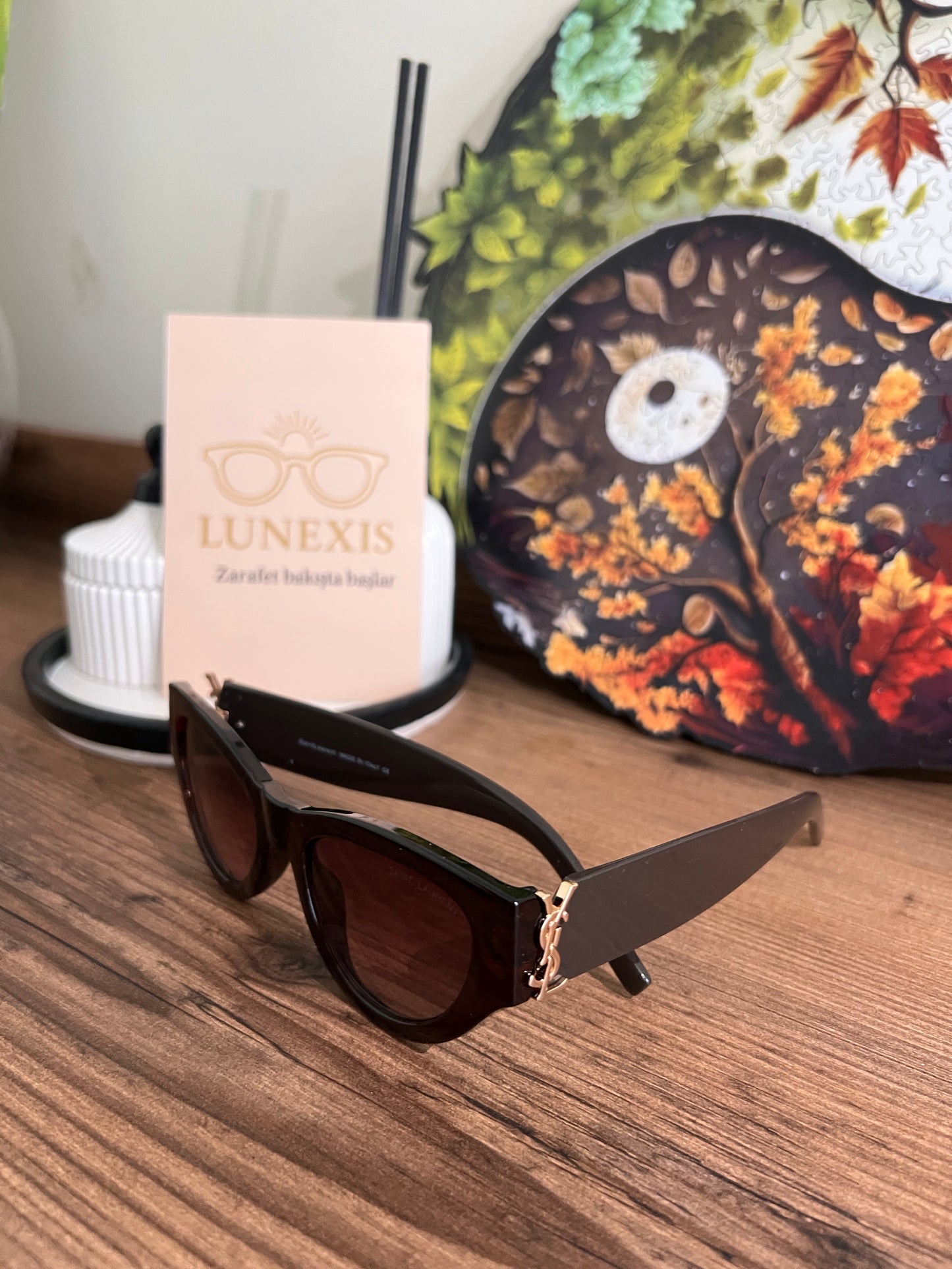 SAİNT LAURENT Güneş Gözlüğü ( SLM94 kahve)